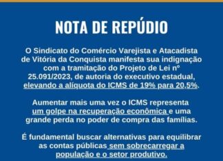 .Nota de repúdio
